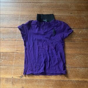 Ralph Lauren Golf Purple Polo with Black Accents